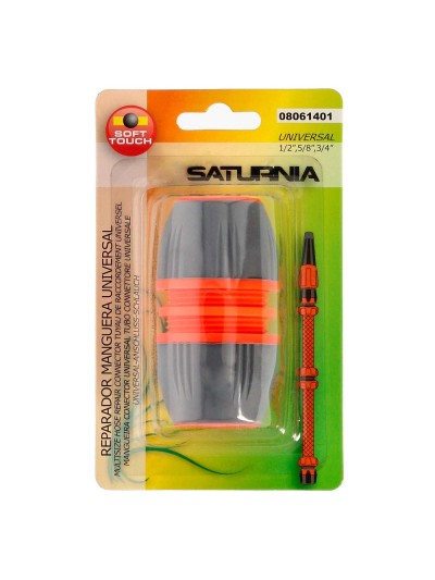 Reparador Universal Mangueras 1/2" 5/8" y 3/4". Facil de usar, Plastico Soft Touch.