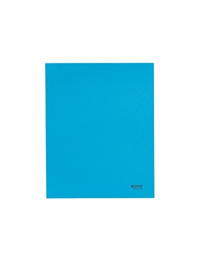 Subcarpeta leitz recycle con tres solapas din a4 carton 100% reciclable azul