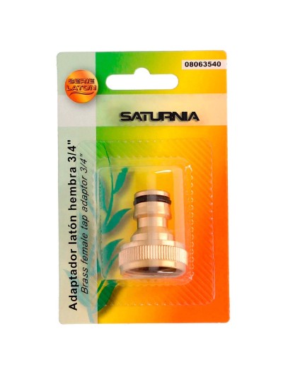 Adaptador Manguera Laton  3/4 hembra