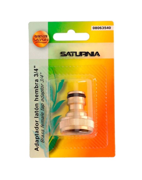 Adaptador Manguera Laton  3/4 hembra