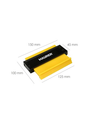 Medidor De Contornos 100x125 mm. Con Bloqueo. Medidor De Perfiles, Medidor Formas, Duplicador Perfiles, Preciso,Dureza Ajustable