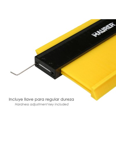Medidor De Contornos 100x125 mm. Con Bloqueo. Medidor De Perfiles, Medidor Formas, Duplicador Perfiles, Preciso,Dureza Ajustable