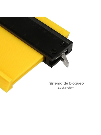 Medidor De Contornos 100x125 mm. Con Bloqueo. Medidor De Perfiles, Medidor Formas, Duplicador Perfiles, Preciso,Dureza Ajustable