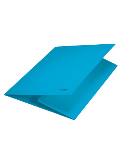 Subcarpeta leitz recycle con tres solapas din a4 carton 100% reciclable azul