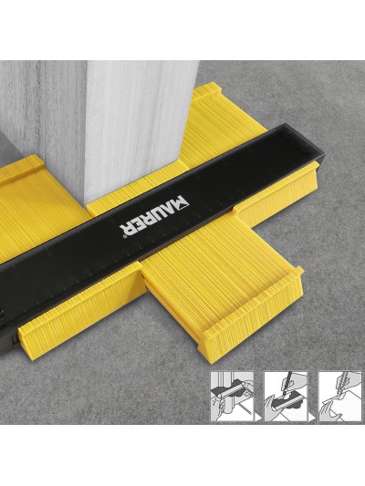 Medidor De Contornos 130x250 mm. Con Bloqueo. Medidor De Perfiles, Medidor Formas, Duplicador Perfiles, Preciso,Dureza Ajustable