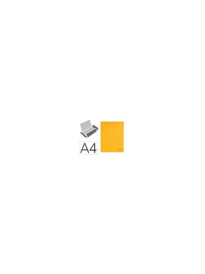 Subcarpeta leitz recycle con tres solapas din a4 carton 100% reciclable amarillo