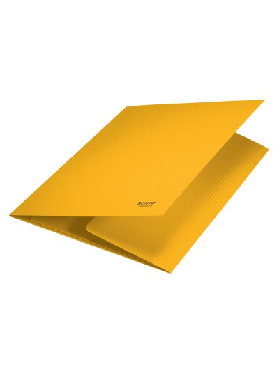 Subcarpeta leitz recycle con tres solapas din a4 carton 100% reciclable amarillo