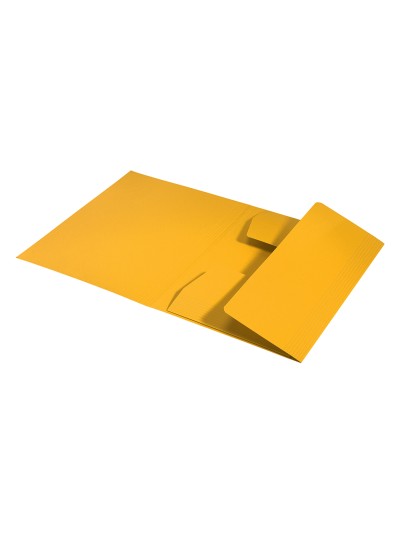 Subcarpeta leitz recycle con tres solapas din a4 carton 100% reciclable amarillo