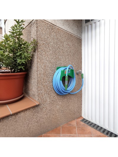 Manguera Tricotada No Torsion Blue Ø 19 mm. Rollo 25 metros. Con Accesorios,  Manguera Anti Torsion, Manguera Sin Dobleces,