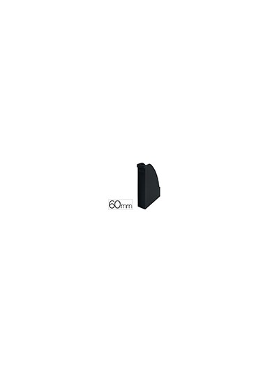 Revistero leitz recycle plastico lomo 60 mm negro 78x308x278 mm