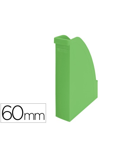Revistero leitz recycle plastico lomo 60 mm verde 78x308x278 mm
