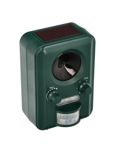 Ahuyentador Ultrasonidos Animales Funcionamiento Solar / Usb. Ahuyenta Roedores, Ratones, Gatos, Perros, Aves, Pajaros, Etc