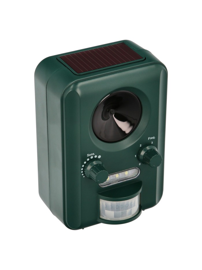 Ahuyentador Ultrasonidos Animales Funcionamiento Solar / Usb. Ahuyenta Roedores, Ratones, Gatos, Perros, Aves, Pajaros, Etc