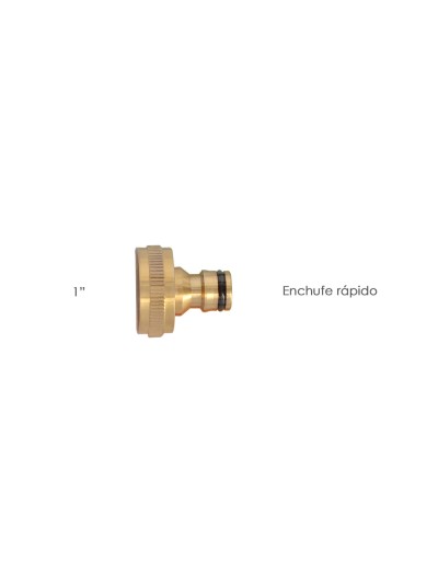 Adaptador Manguera Laton 1" hembra