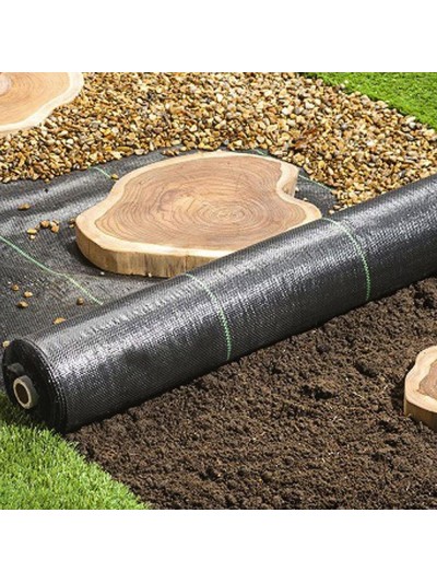 Malla Antihierbas (Rollo 1,55x100 Metros) Malla Anti Maleza, Malla Geotextil Jardin, Tela Anti Hierbas Jardin