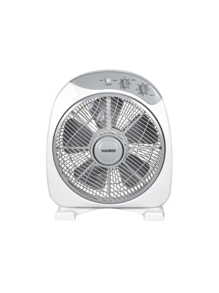 Ventilador Maurer Box Ø 30cm 40 Watt. 3 velocidades  Aspas gran tamaño, 3 Con temporizador