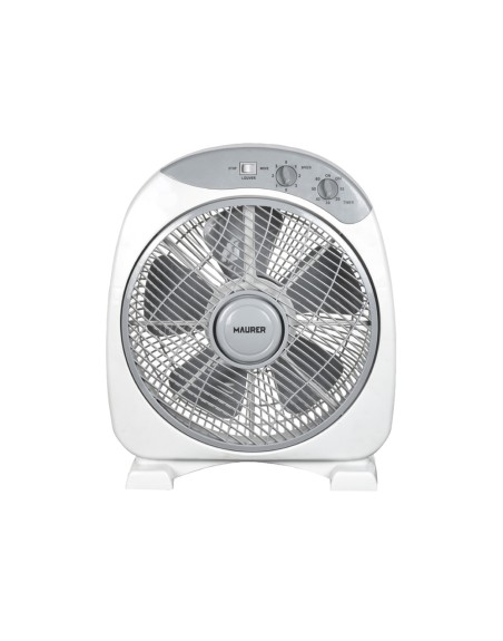 Ventilador Maurer Box Ø 30cm 40 Watt. 3 velocidades  Aspas gran tamaño, 3 Con temporizador