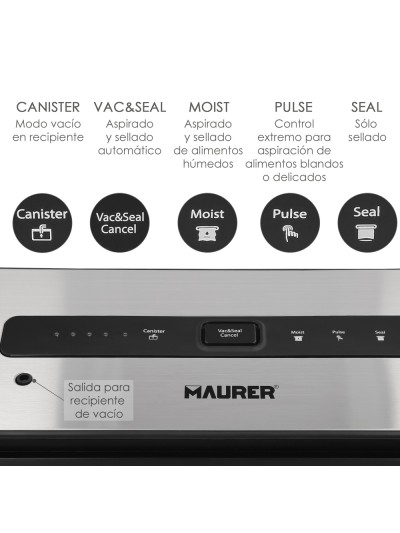 Maquina Envasar Al Vacio Maurer 130W.