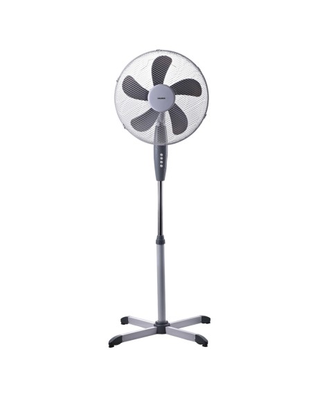 Ventilador Pie Ø 40 x 135 cm. 45 W. Oscilación Automatica, Altura Regulable, Cabezal Inclinable, Base Estable 60x60 cm.
