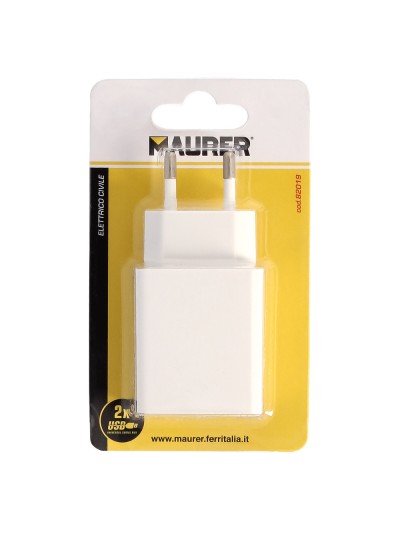 Cargador USB Dos Tomas 2.1 Amperios. 5 V. Adaptador Enchufe USB Cargador USB de Pared, Android, Iphone, Smartphones, Tablets.