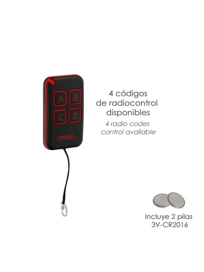 Telemando Universal Automatico 433,92 MHz 4 canales. Telemando Garajes, Telemando Puertas, Telemando Accesos.