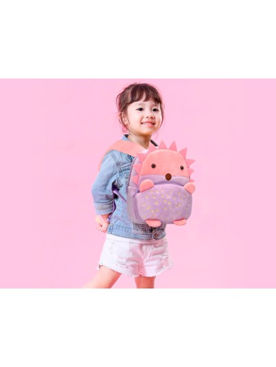 Cartera preescolar liderpapel mochila infantil peluche erizo 260x100x240 mm