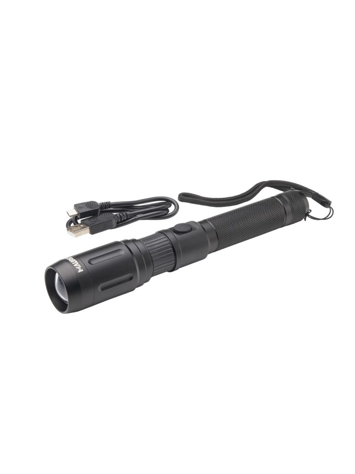 Linterna LED De Mano Con Bateria Recargable Con Función Powerbank ( 2.000 mAh) 500 Lumenes (5 Watt.) Con Función Zoom