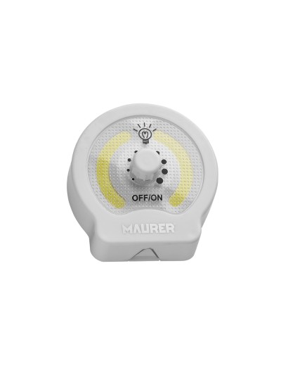Linterna LED Armario Dinmerable A Pilas (3 AAA) 220 Lumenes Con Iman, Gancho y Adhesivo
