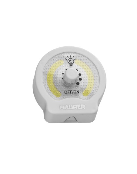 Linterna LED Armario Dinmerable A Pilas (3 AAA) 220 Lumenes Con Iman, Gancho y Adhesivo