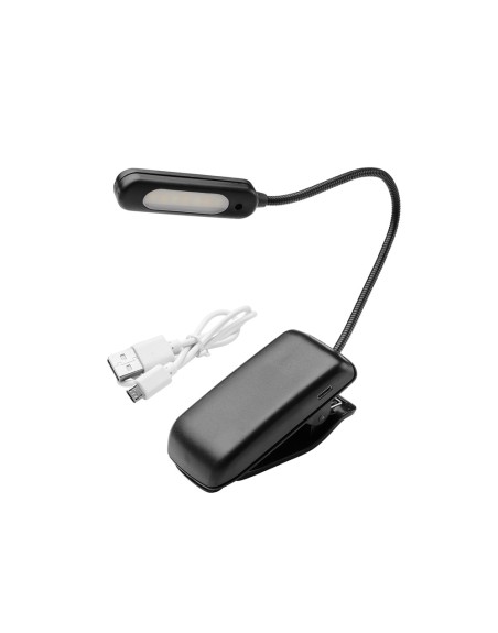 Linterna LED De Mesa / Lectura  Bateria Recargable (1.000 mAh) 30 Lumenes Con Clip, 3 Tonos De Luz y 3 Niveles De Luminosidad