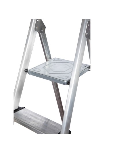 Escalera Doméstica Aluminio Profesional 7 Peldaños 12 cm Grosor.