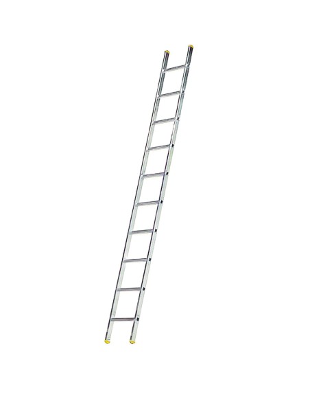 Escalera Aluminio 1 Tramo, 10 Peldaños. Antideslizante, Resistente.