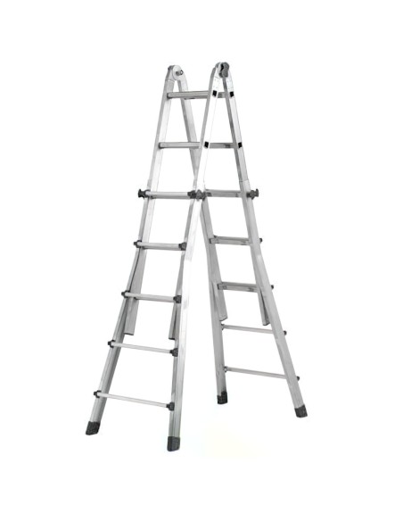Escalera Telescópica Aluminio  5+5 Peldaños