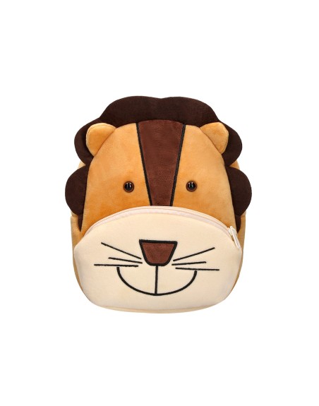 Cartera preescolar liderpapel mochila infantil peluche leon 260x100x240 mm