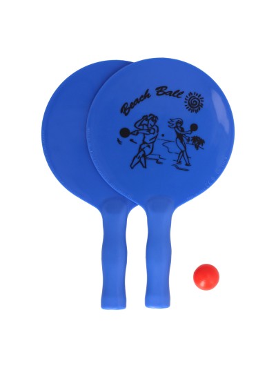 Raquetas Palas Playa Con Pelota Ø 22,5 cm. x 38,5 (Alt.) cm. Resistente Al Agua y Al Sol. Raqueta de Playa, Palas Playa.