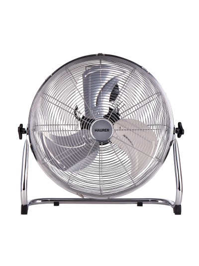 Ventilador Maurer De Suelo Ø 50 cm. Alta Velocidad 3 Velocidades, Inclinable, Motor Aluminio y Cobre, 150 Watt