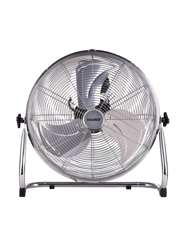 Ventilador Maurer De Suelo Ø 50 cm. Alta Velocidad 3 Velocidades, Inclinable, Motor Aluminio y Cobre, 150 Watt