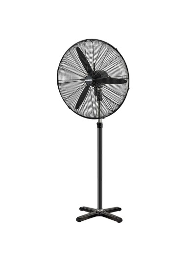 Ventilador Pie Ø 70 x195 cm. Negro 190 W. Oscilación Automatica, Altura Regulable, Cabezal Inclinable, Base Estable 60x60 cm.