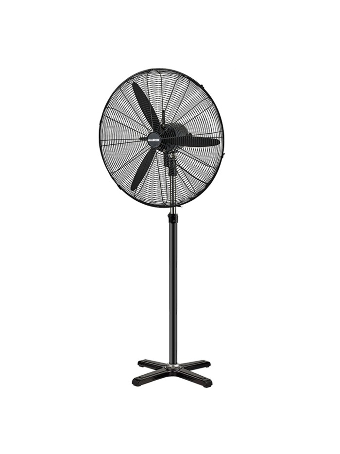Ventilador Pie Ø 70 x195 cm. Negro 190 W. Oscilación Automatica, Altura Regulable, Cabezal Inclinable, Base Estable 60x60 cm.