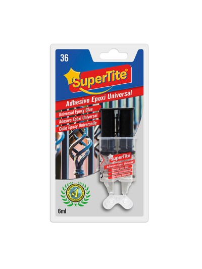 Pegamento Epoxi 2 Componentes (6 Ml.) Pegamento Metal, Cristal, Espejos, Plásticos, Mármol, Embarcaciones, Madera, Piel, Etc