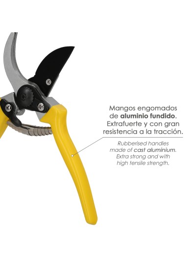Tijeras Podar 1 Mano Japonesa Akagi T-4S  220 mm. Mangos Aluminio Endurecido, Hoja Recubierta PTFE