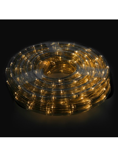 Luces Navidad Tubo Luz Blanca Calida 240 LEDs Uso Exteriores / Interiores Protección IP44 Rollo 10 Metros