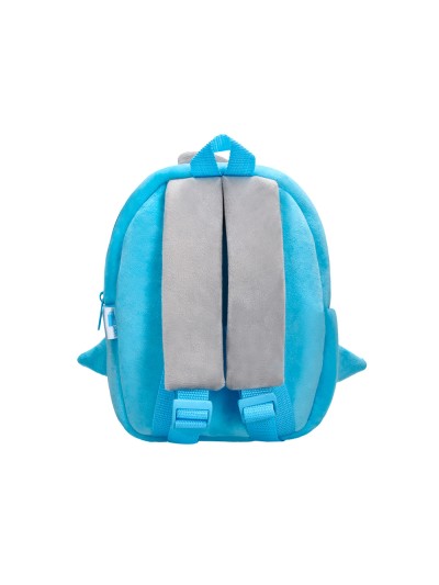 Cartera preescolar liderpapel mochila infantil peluche tiburon 260x100x240 mm