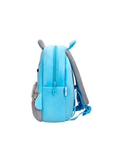 Cartera preescolar liderpapel mochila infantil peluche tiburon 260x100x240 mm