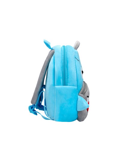Cartera preescolar liderpapel mochila infantil peluche tiburon 260x100x240 mm
