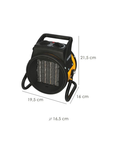 Calefactor Termoventilador Ceramico Cañon Suelo y Pared 1000 / 2000 Watt. Cañon Aire Caliente, Cañon Calefactor 2 Potencias