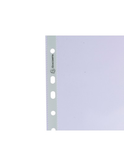 Funda multitaladro exacompta reciclada polipropileno 60 mc din a4 piel de naranja caja de 100 unidades