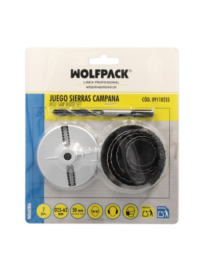 Juego Sierras Campana 50 mm. 25/62 7 Piezas
