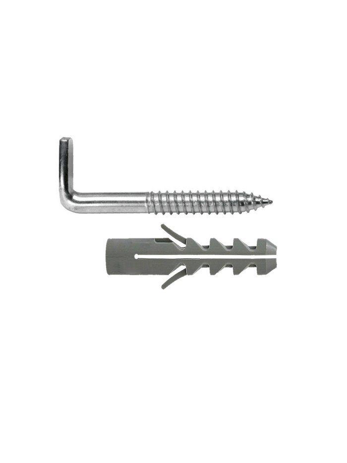 Kit Sanitario Alcayata Con Taco Expansión Ø 14 x 70 mm. Fijación Calentadores / Termos De Agua
