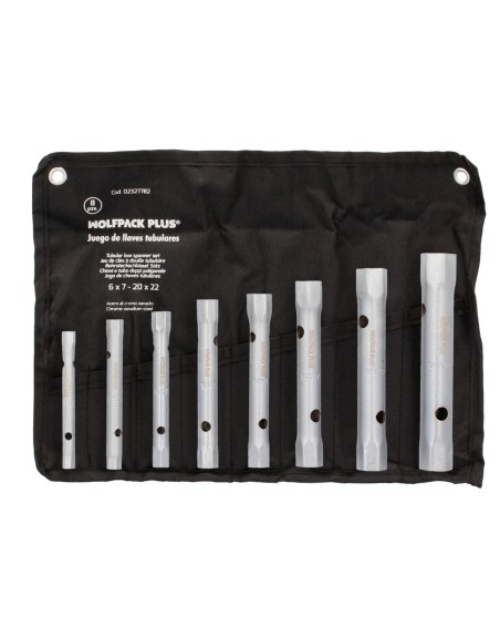 Juego Llaves Tubo Tubular Wolfapck 8 Piezas